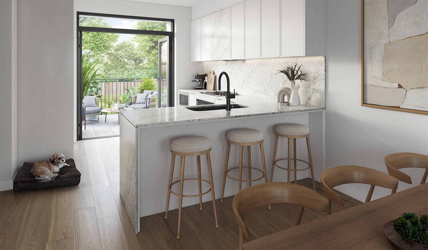 KITCHEN IN OAK SCHEME